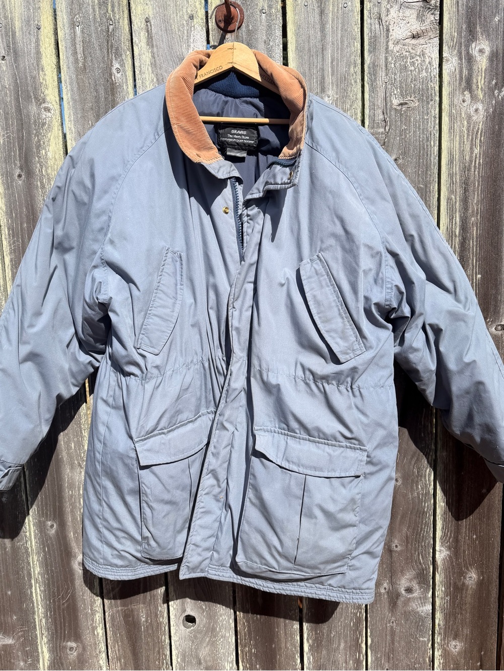 Vintage Sears Puffer Coat with Goose Down